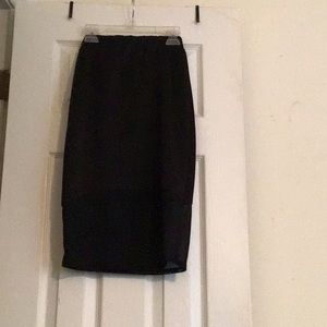 Small Charlotte Russe black skirt see thru bottom
